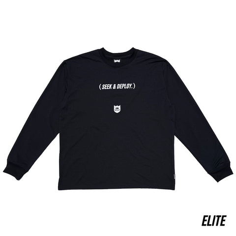 SEEK & DEPLOY ELITE DRY L/S TEE - BLACK