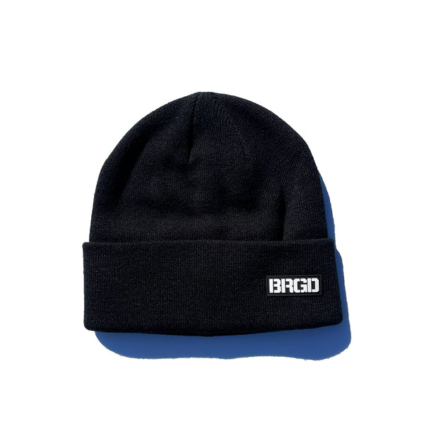 BASS BRIGADE 黒 ニット帽 BASS BRIGADE KNIT CAP - BLACK/BLACK