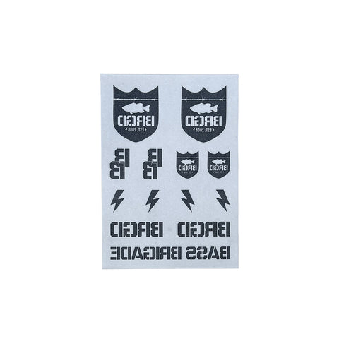 BASS BRIGADE TATTOO STICKER - BLACK