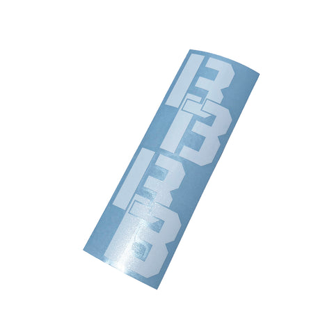 BB CHAIN LOGO DECAL - White