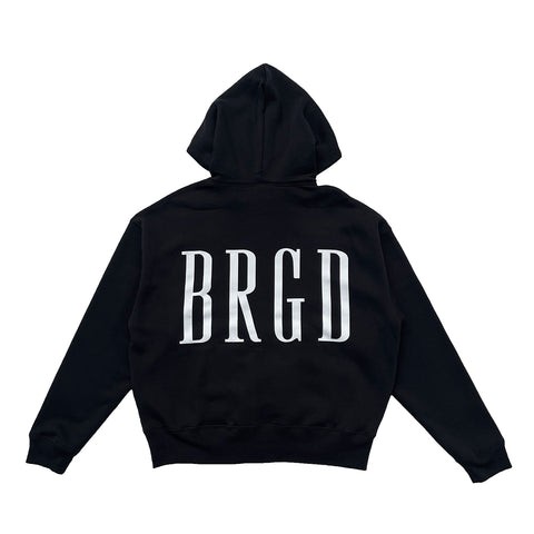 BRGD ZIP HOODIE - BLACK