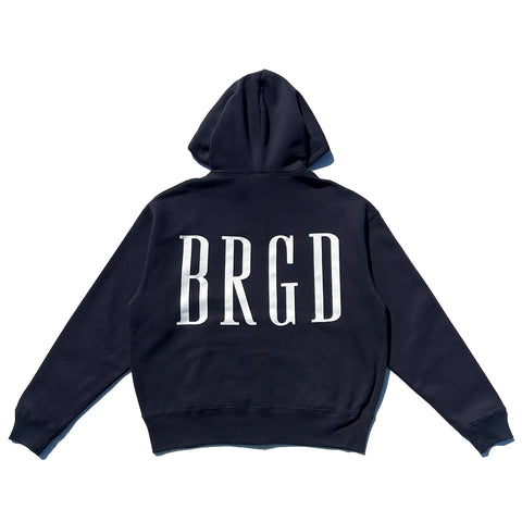 BRGD ZIP HOODIE - NAVY