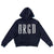 BRGD ZIP HOODIE - NAVY