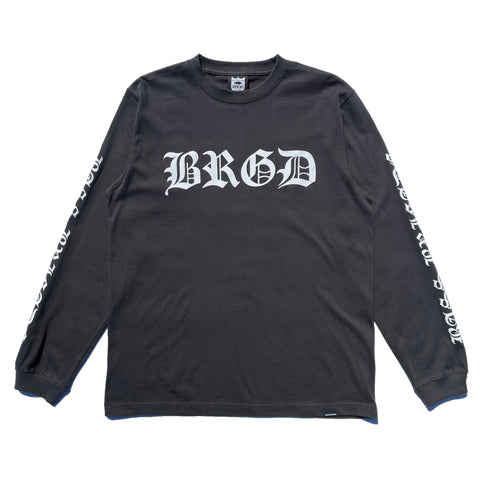 BASS BRIGADE BL L/S TEE #2 - CHARCOAL - S