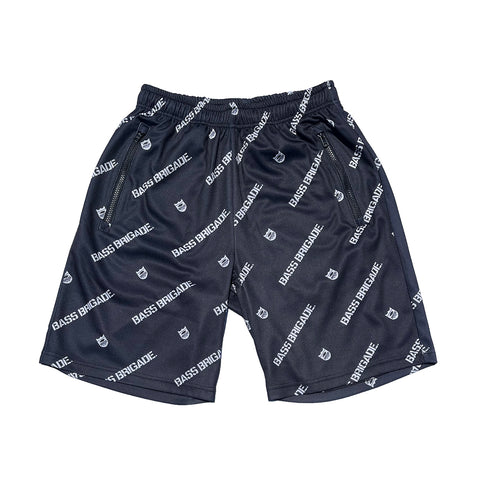 BB PATTERN DRY SHORTS - BLACK/WHITE