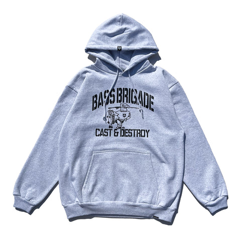 BRGD COLLEGE HOODIE - ASH/BLACK - M