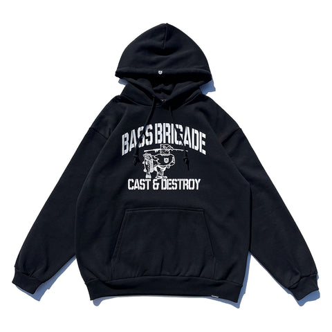 BRGD COLLEGE HOODIE - BLACK/WHITE