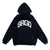 BRGD COLLEGE HOODIE - BLACK/WHITE