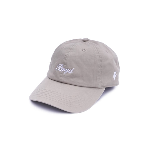 BRGD SCRIPT COTTON CAP - KHAKI