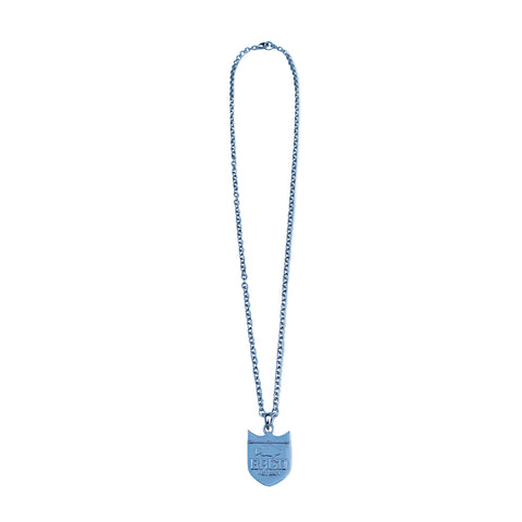 BASS BRIGADE SHIELD LOGO NECKLACE - SILVER