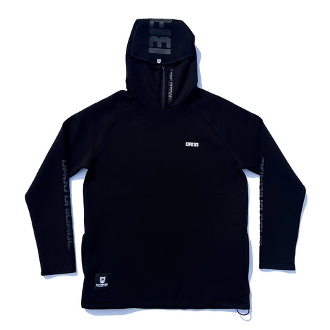 BRGD PERFORMANCE TECH HOODIE - BLACK/BLACK - M