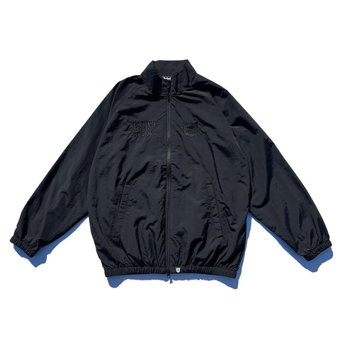 BRGD EMBROIDERY NYLON JACKET - BLACK/BLACK