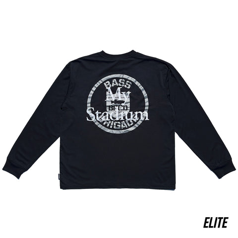 MY STADIUM ELITE DRY L/S TEE - BLACK/WHITE/GREY