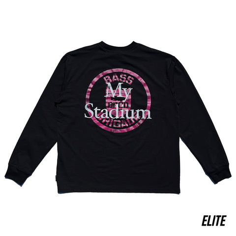 MY STADIUM ELITE DRY L/S TEE - BLACK/WHITE/PINK
