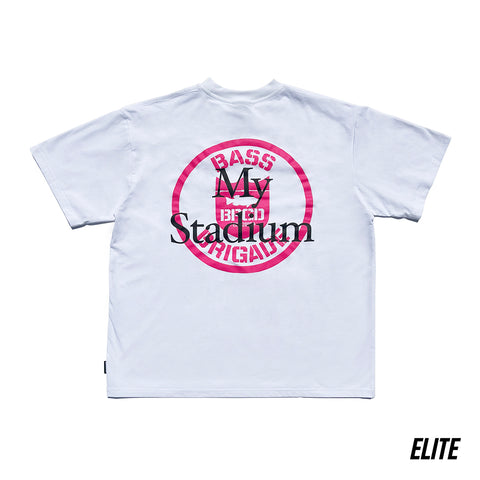 MY STADIUM ELITE DRY TEE - WHITE/BLACK/PINK