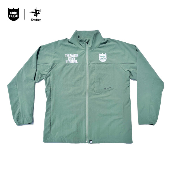 Foxfire × BASS BRIGADE STASH LITE JACKET - ASH GREEN