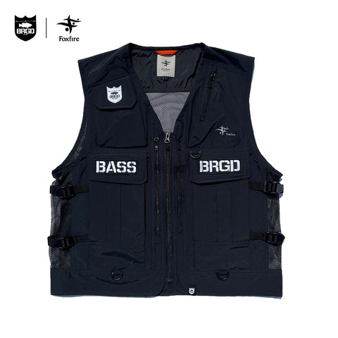 Foxfire x BASS BRIGADE MULTILAYER VEST - BLACK