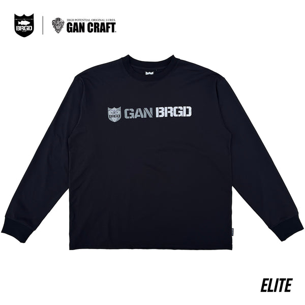 GAN CRAFT × BASS BRIGADE ELITE DRY L/S TEE - BLACK