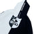 BRGD HALF TECH FULL ZIP HOODY - WHITE/BLACK (HALF)