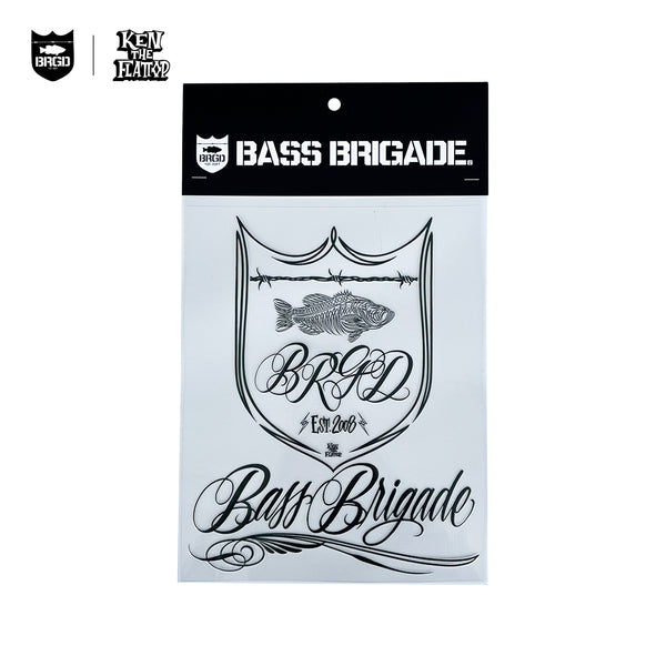 KTF × BASS BRIGADE DECAL - BLACK