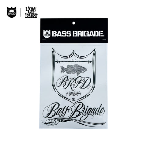 KTF × BASS BRIGADE DECAL - BLACK