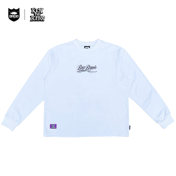 希少！限定コラボ！美品！Mサイズ！BASS BRIGADE Tシャツ ホワイト KTF × BASS BRIGADE ELITE DRY L/S TEE - WHITE