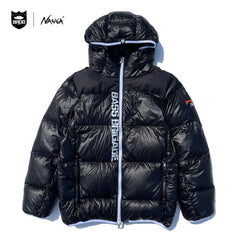 BASS BRIGADE ナイロンジャケット M NANGA × BASS BRIGADE CORE DOWN JACKET - BLACK