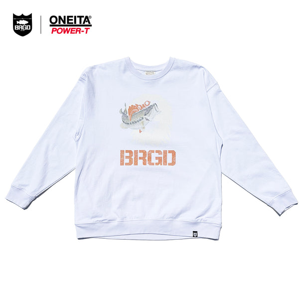 ONEITA× BASS BRIGADE CHEMICAL WASH L/S TEE - WHITE
