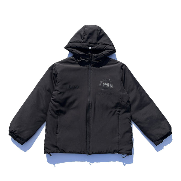 BRGD BL PADDED JACKET - BLACK/BLACK