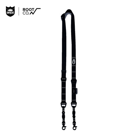 ROOT CO. × BASS BRIGADE GRAVITY UTILITY WEBBING NECK/SHOULDER LOOP - BLACK