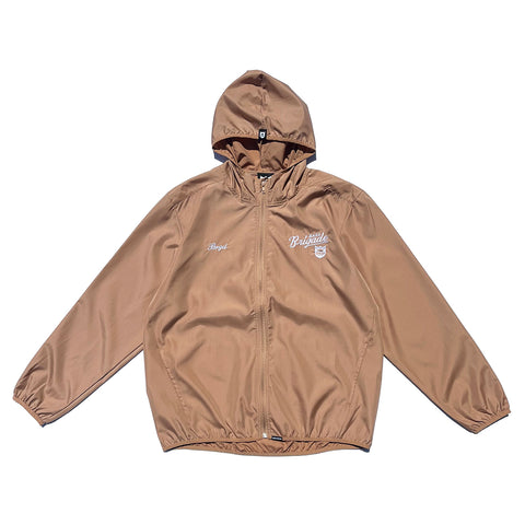BRGD BB RECYCLED TAFFETA HOODED JACKET - CAMEL