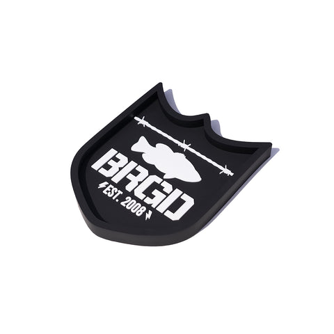 SHIELD LOGO RUBBER TRAY - BLACK