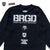 SCREENSTARS × BASS BRIGADE BB WORDMARK LS TEE - BLACK/WHITE - M