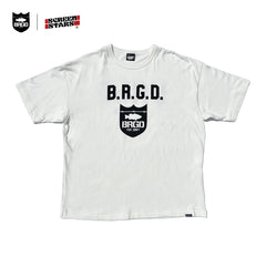 SCREENSTARS × BASS BRIGADE LOOSE-KNIT JERSEY TEE - OFF WHITE