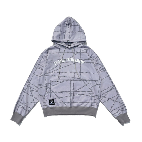 WIRED CAMO HOODIE - GREY