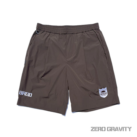 BRGD ZERO GRAVITY NYLON SHORTS - BROWN