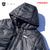 AURA x Bass Brigade Hooded Bazalt Jacket - Black/White