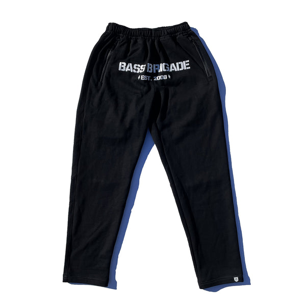 完売品　バスブリゲード　bass brigade スウェットパンツ BB Word Mark Sweat Pants - Black/White