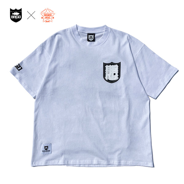 希少！限定コラボ！美品！Mサイズ！BASS BRIGADE Tシャツ ホワイト sneakerwolf x BASS BRIGADE TEE - WHITE