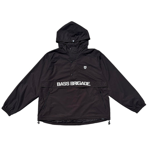 BASS BRIGADE ANORAK JACKET - BLACK/WHITE