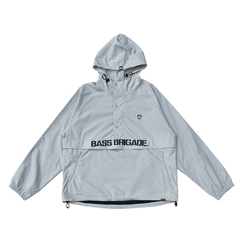 BASS BRIGADE ANORAK JACKET - SILVER GREY/BLACK