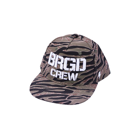 BRGD CREW SNAPBACK HAT - GREEN CAMO