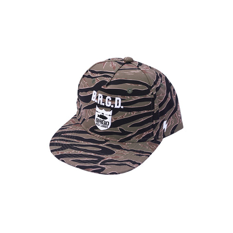 B.R.G.D. SNAPBACK HAT - GREEN CAMO