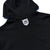BRGD WAFFLE ZIP HOODIE - BLACK