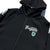 BRGD BB TECH FULL ZIP HOODIE - BLACK/MINT