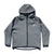 BRGD BB TECH FULL ZIP HOODIE - GREY/MINT