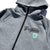 BRGD BB TECH FULL ZIP HOODIE - GREY/MINT