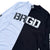 BRGD DRY HALF LS TEE - WHITE/BLACK