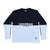 BRGD WORDMARK HALF LS TEE - BLACK/WHITE   M
