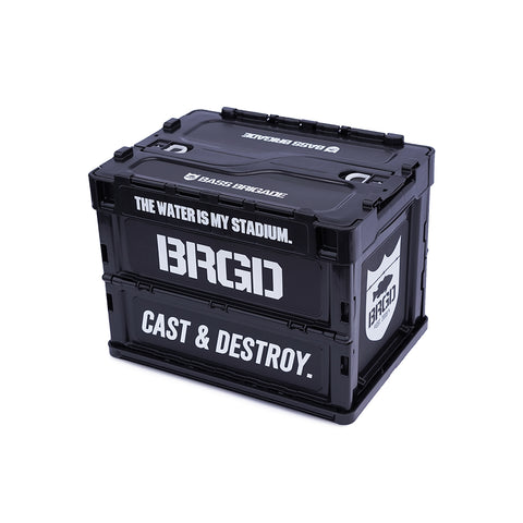 BASS BRIGADE FOLDING MINI CONTAINER 20L - BLACK/WHITE